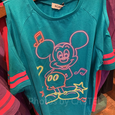 ミッキーネオンTシャツ（ブルー）