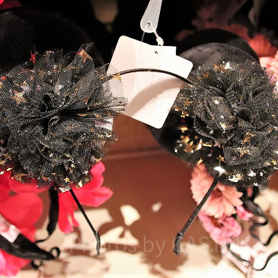 ミッキーポンポンカチューシャ(ブラック・スターデザイン)