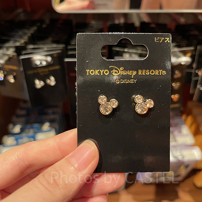 ミッキーシェイプ ゴールドピアス
