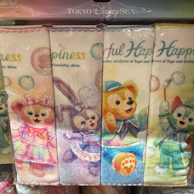 ミニタオルセット(ダッフィー20周年カラフルハピネスグッズ)