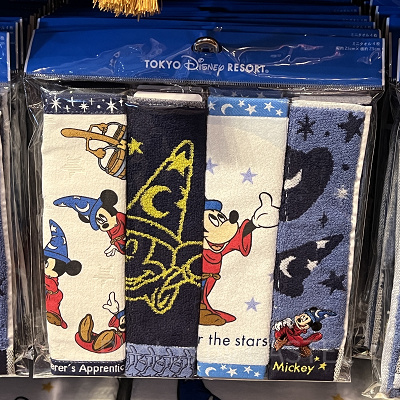 ミニタオルセット（ファンタジアミッキーグッズ）