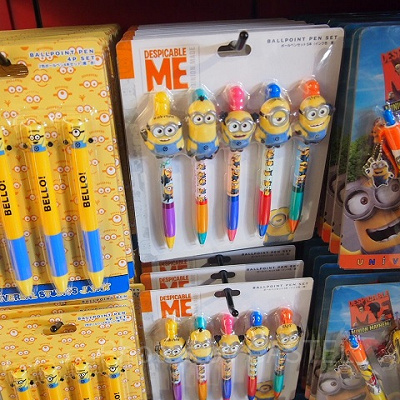ミニオンのボールペン、どれもかわいいです。