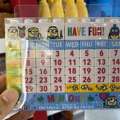 ミニオンのブロックカレンダー