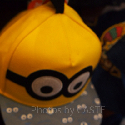 ミニオンのつば（柄あり）デニムキャップ