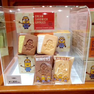 ミニオンのクリームサンドクッキー 3箱セット／18個入り
