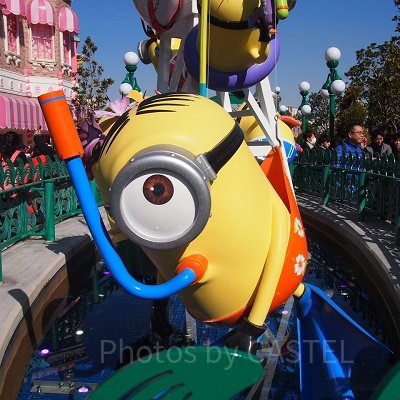 ミニオンパークの噴水