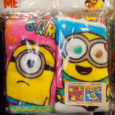 「MINIONS SUMMER」シリーズのハンドタオルセット