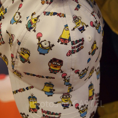  「MINIONS SUMMER」シリーズの総柄キャップ
