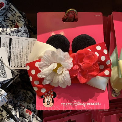 ミニーとお花のバレッタ