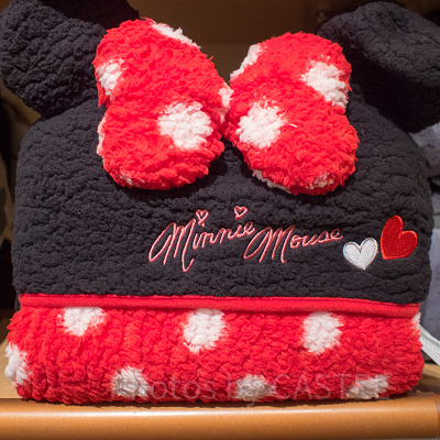 ミニーフード付きブランケット