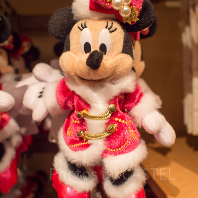 ミニーぬいぐるみバッジ