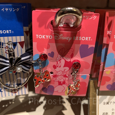 ミニーのリボンイヤリング
