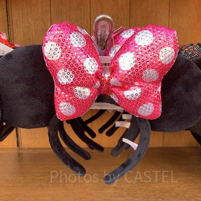 ミニーリボンスパンコールカチューシャ(ピンク)