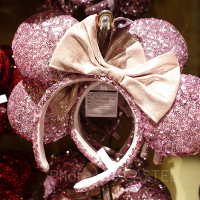 ミニースパンコールカチューシャ（ピンク）