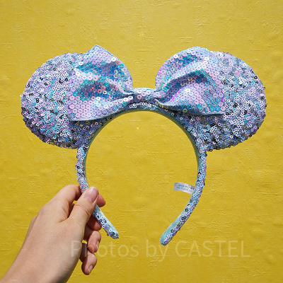 ミニースパンコールカチューシャ（太陽光の下で撮影）