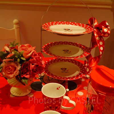 ミニーちゃんのアフタヌーンティーセット