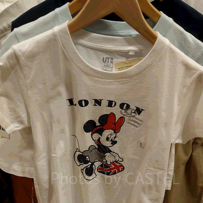 ミニーのトラベルTシャツ(ロンドン)