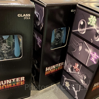 水見式グラスの箱（ユニバ×ハンターハンターグッズ）