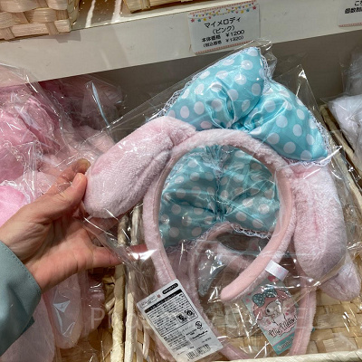 マイメロディのカチューシャ　水玉