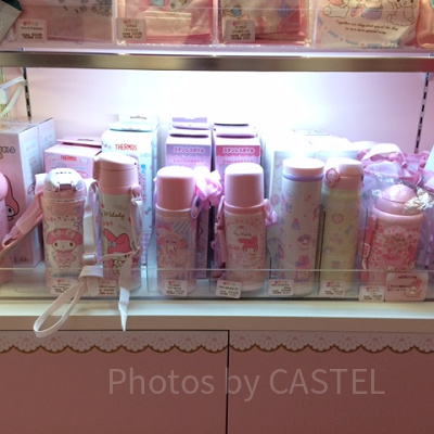 マイメロディショップ水筒コーナー
