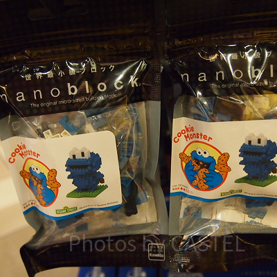 セサミストリートのナノブロック（クッキーモンスター）