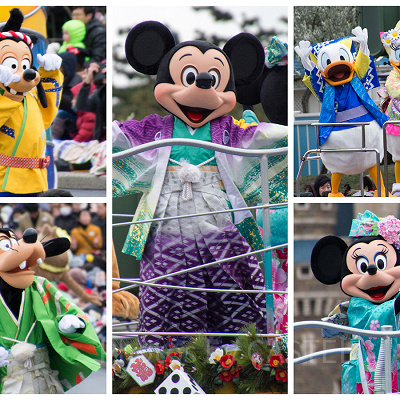 お正月ディズニーのグリーティングパレード（イメージ）