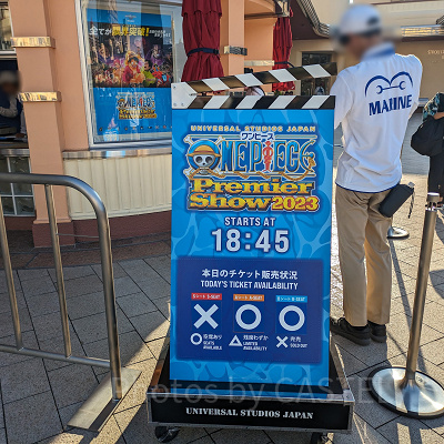 ワンピース・プレミアショーの看板
