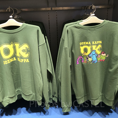 ウーズマカッパトレーナー裏側（ディズニーモンスターズユニバーシティグッズ）