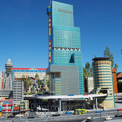 大阪の名所あべのハルカス（レゴランド・ジャパンミニランド内）