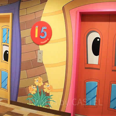 パークの人気者セサミストリートのコンセプトフロア