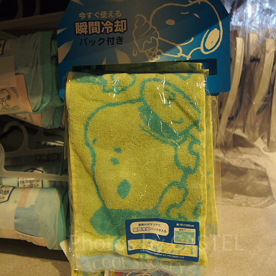 ピーナッツアイスクリーム☆瞬間冷却パック付きタオル