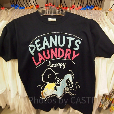 PEANUTS LAUNDRY（ピーナッツ・ランドリー）Tシャツ／黒