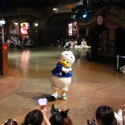 ミラクルギフトパレードのプレショーに登場したあひるのペックル