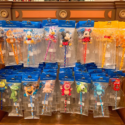 ぬいぐるみマスコット付き鉛筆