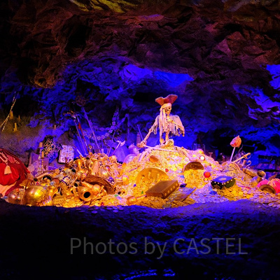 夜の雰囲気が非常にマッチしたカリブの海賊