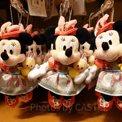 ぬいぐるみバッジ（ミニー）