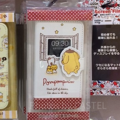 ポムポムプリン iPhone 8/iPhone 7ケース(夜ふかし)