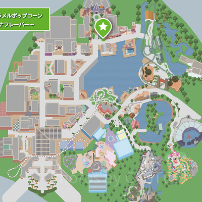 USJポップコーンMAP：塩キャラメルバナナ味