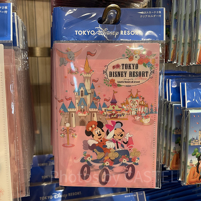 ポストカード＆クリアホルダー（ディズニー春のお花グッズ）