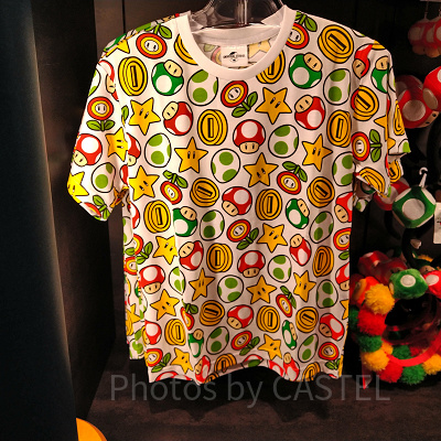 パワーアップアイテム総柄Tシャツ