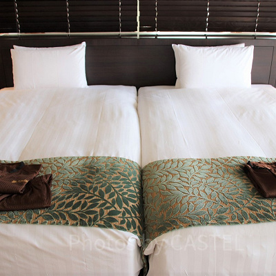 プレミアビュースイートのベッド