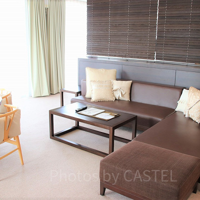 プレミアビュースイートのリビングスペース