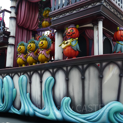 カボチャでできたクマたち