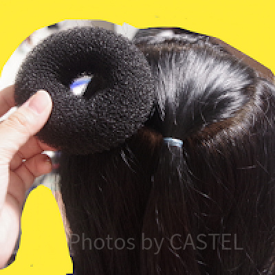 土台にドーナッツをつける