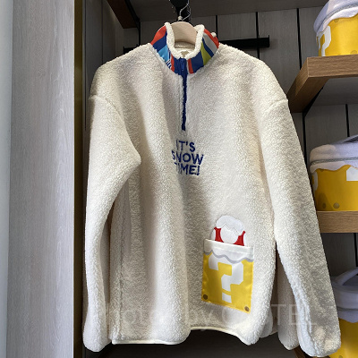 ハテナブロックのボアジャケット／USJクリスマスグッズ 2022