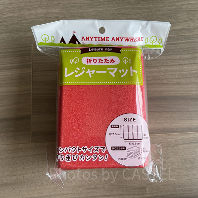 赤のポータブルクッション