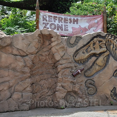 ジュラシックパークエリアのリフレッシュゾーン