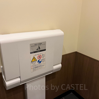 おむつ交換台もあるので安心