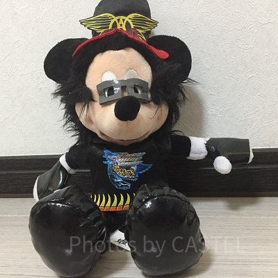 ロックンローラーミッキーぬいぐるみ