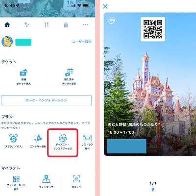 ショーのプレミアアクセスの購入ルール